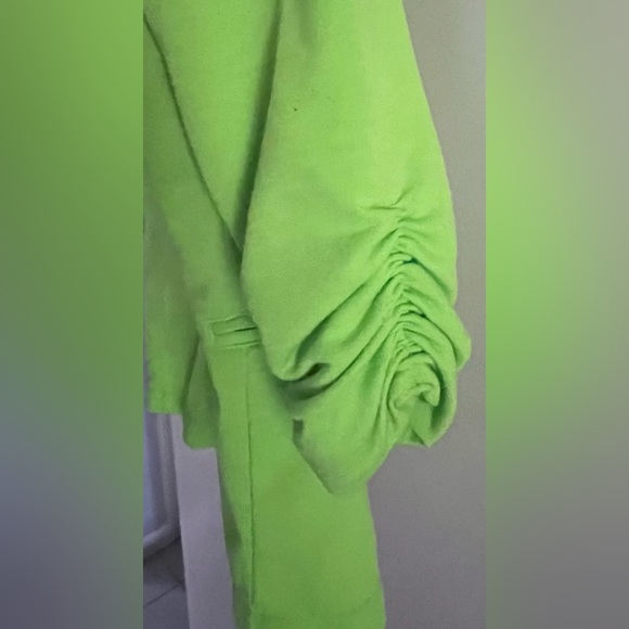Bright Green Polyester Blazer - Picture 5 of 7